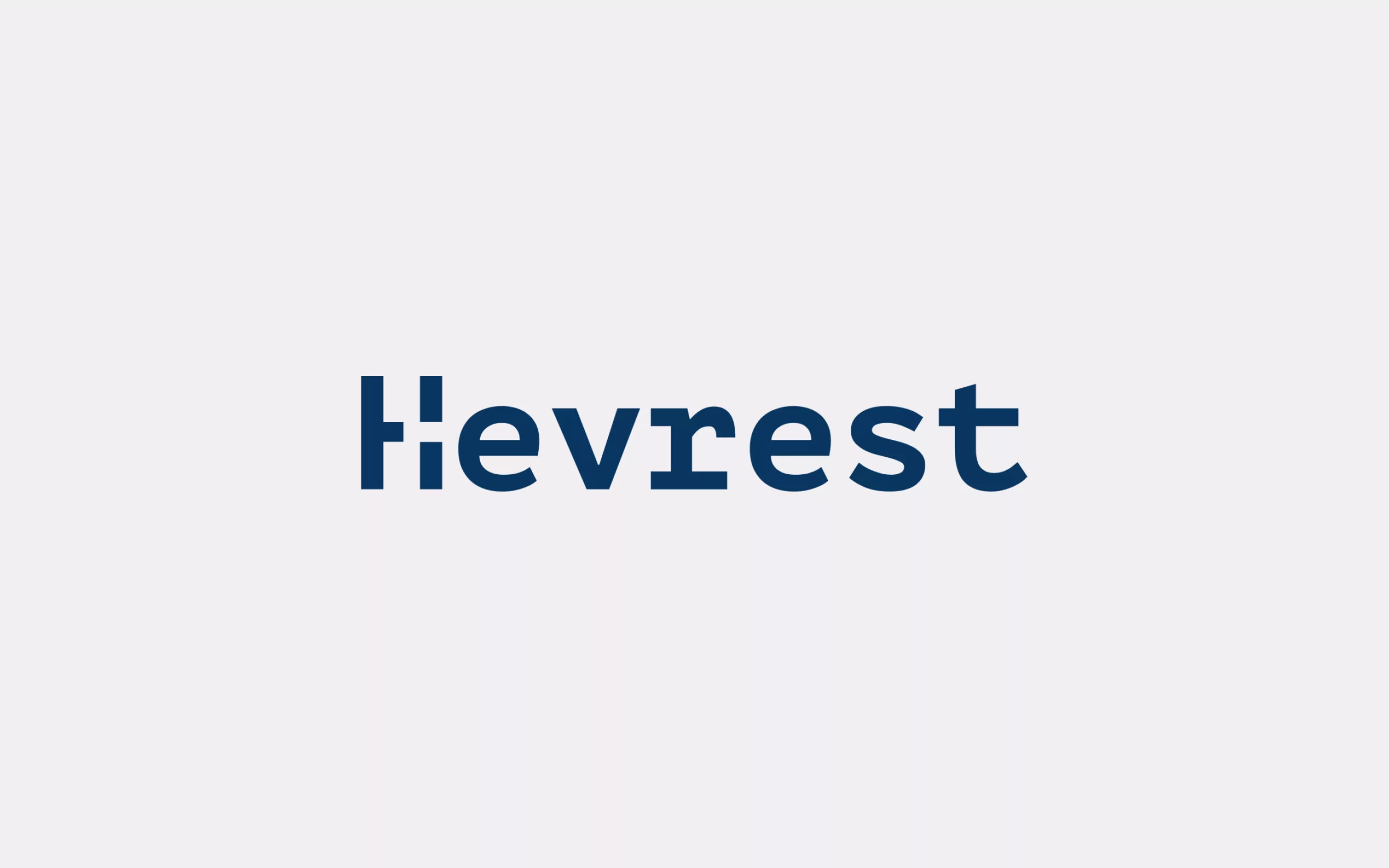 Design de logotype pour Hevrest. Branding par Ocitocine, agence créative web et branding
